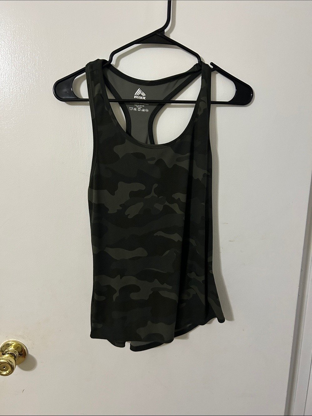 Reebok Women's Camouflage Racerback Tank - Olive Green/Black